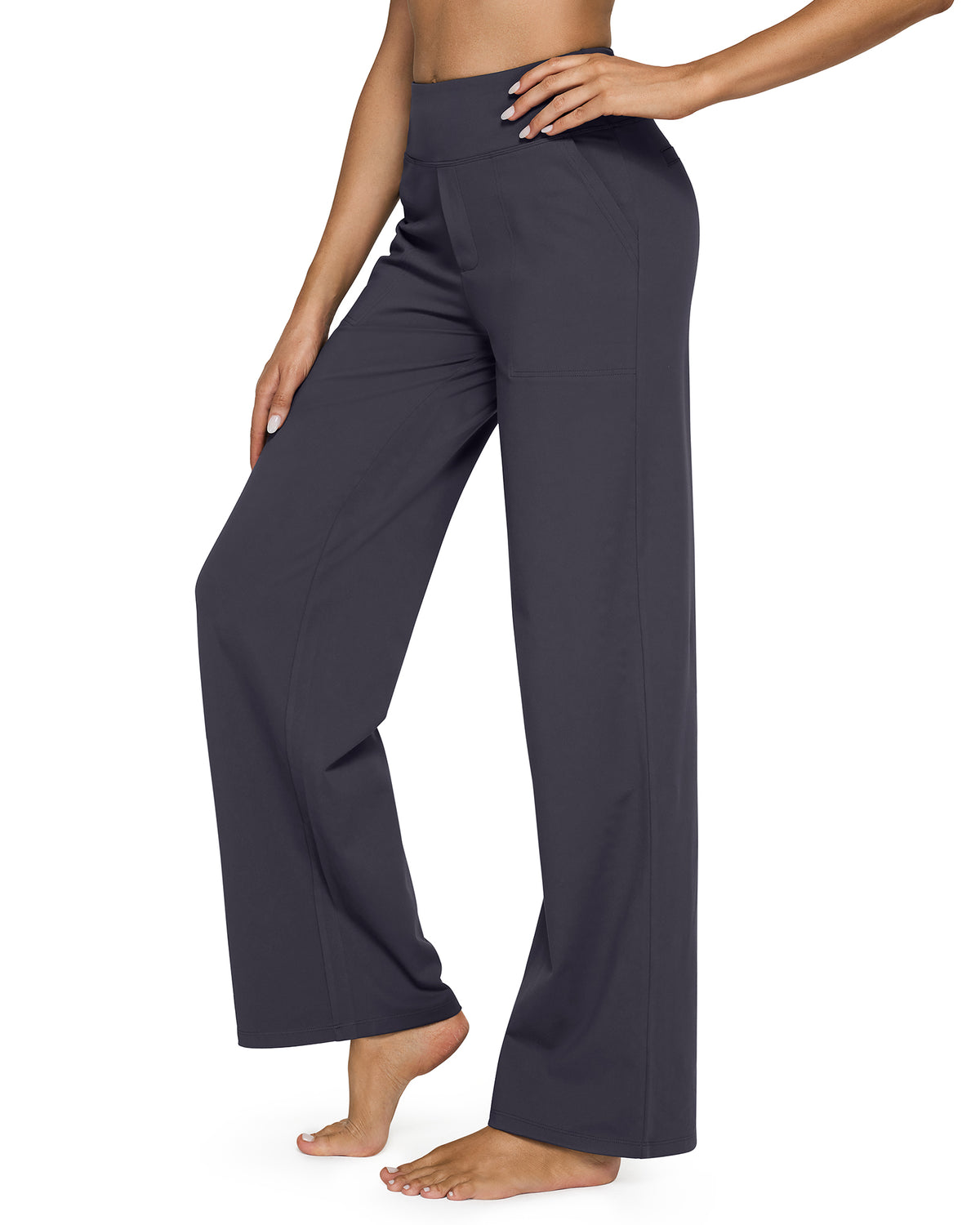 G4free Loose High-Waist Business Casual Pants 