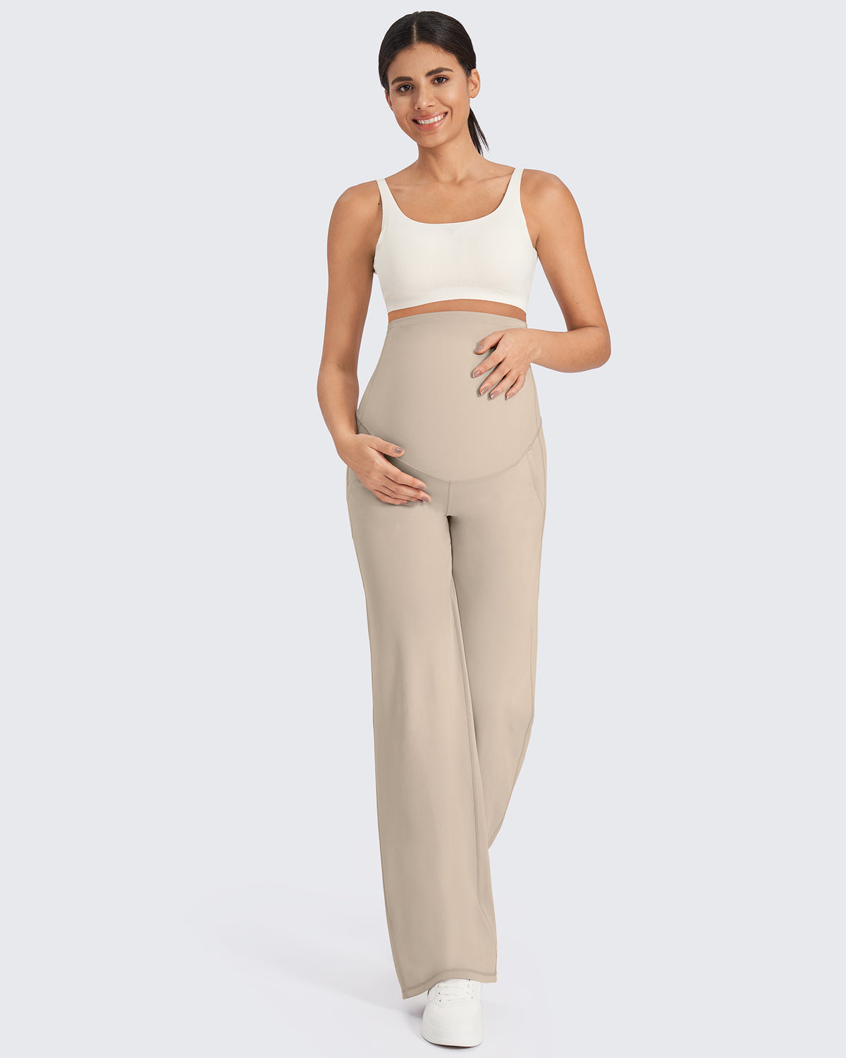 G4Free Activewear - Maternity Stretch Wide Leg Pants -GF24J289AA-S-GF24J290AA-S-GF24J291AA-S-GF24J289AB-M-GF24J290AB-M