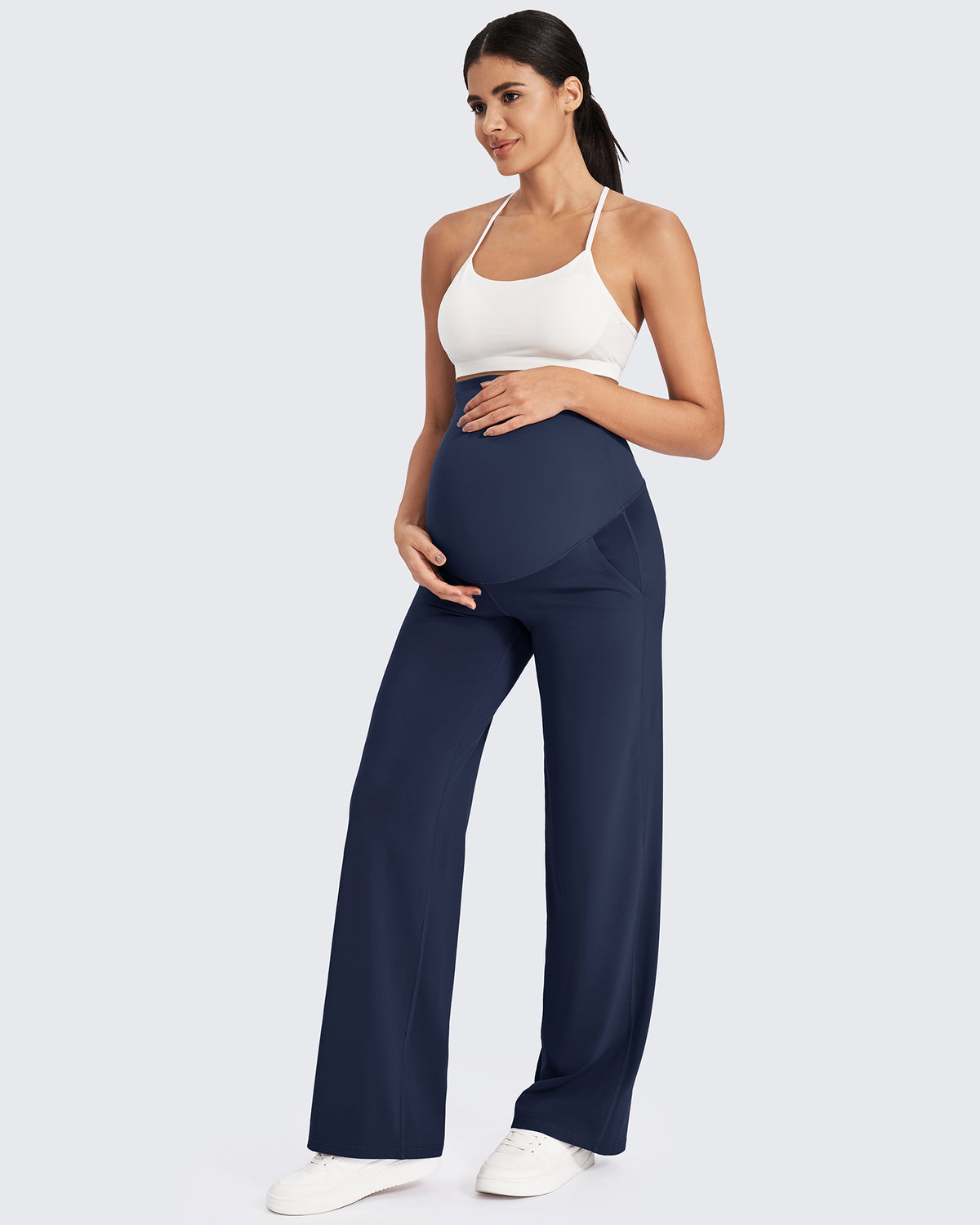 G4Free Activewear - Maternity Stretch Wide Leg Pants -GF24J289AA-S-GF24J290AA-S-GF24J291AA-S-GF24J289AB-M-GF24J290AB-M