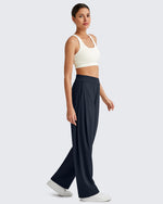 G4Free Activewear ShiftReady High Waisted Wide Leg Dress Trousers 