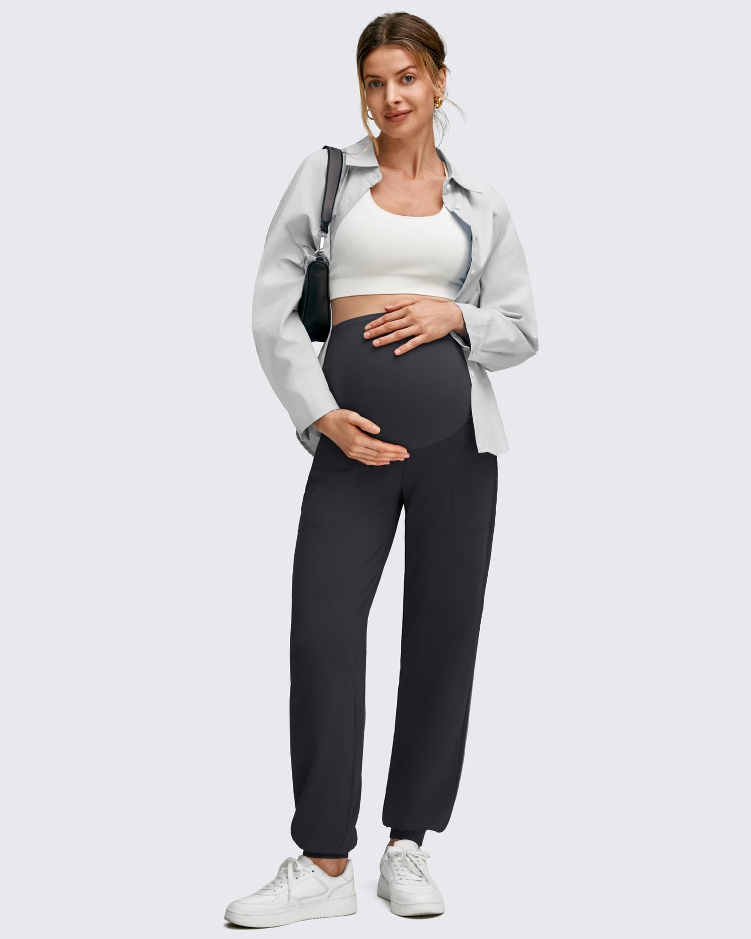 EverGoing Maternity Workout Over The Belly Joggers