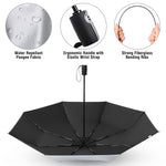 G4Free G4Free 46 Inch Auto Open UPF 50+ UV Protection Large Travel Umbrella 
