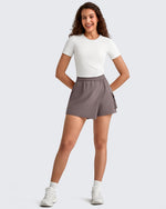 G4Free - 2 in 1 Elastic Waist Tennis Skorts -GF25E443AA-S