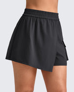 G4Free Activewear - 2 in 1 Elastic Waist Tennis Skorts -GF25E443AA-S-GF25E443AB-M-GF25E443AC-L-GF25E443AD-XL-GF25E443AE-XXL