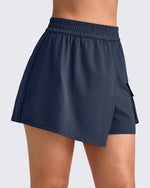 G4Free Activewear - 2 in 1 Elastic Waist Tennis Skorts -GF25E443AA-S-GF25E443AB-M-GF25E443AC-L-GF25E443AD-XL-GF25E443AE-XXL