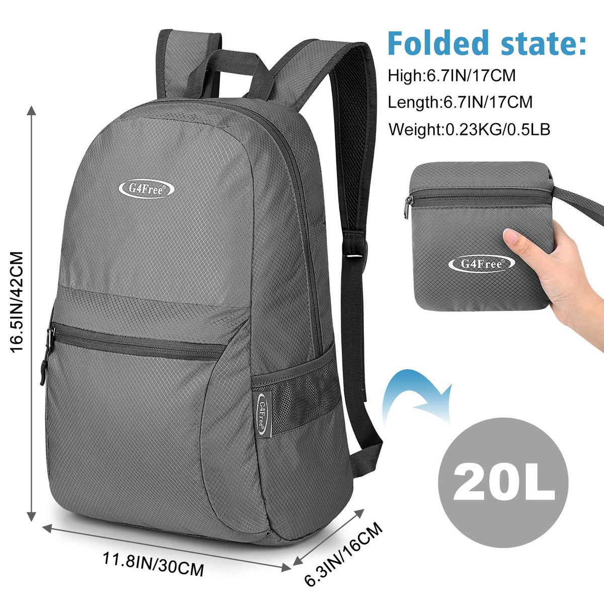 G4Free Activewear - G4Free Daypack Backpacks -D04V650A-D04V650G-D04V650B-D04V650H-D04V650D