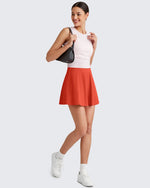 G4Free Activewear - Athletic Down The Line Tennis Skirt -GF25H350AA-S-GF25H350AB-M-GF25H350AC-L-GF25H350AD-XL-GF25H350AE-XXL