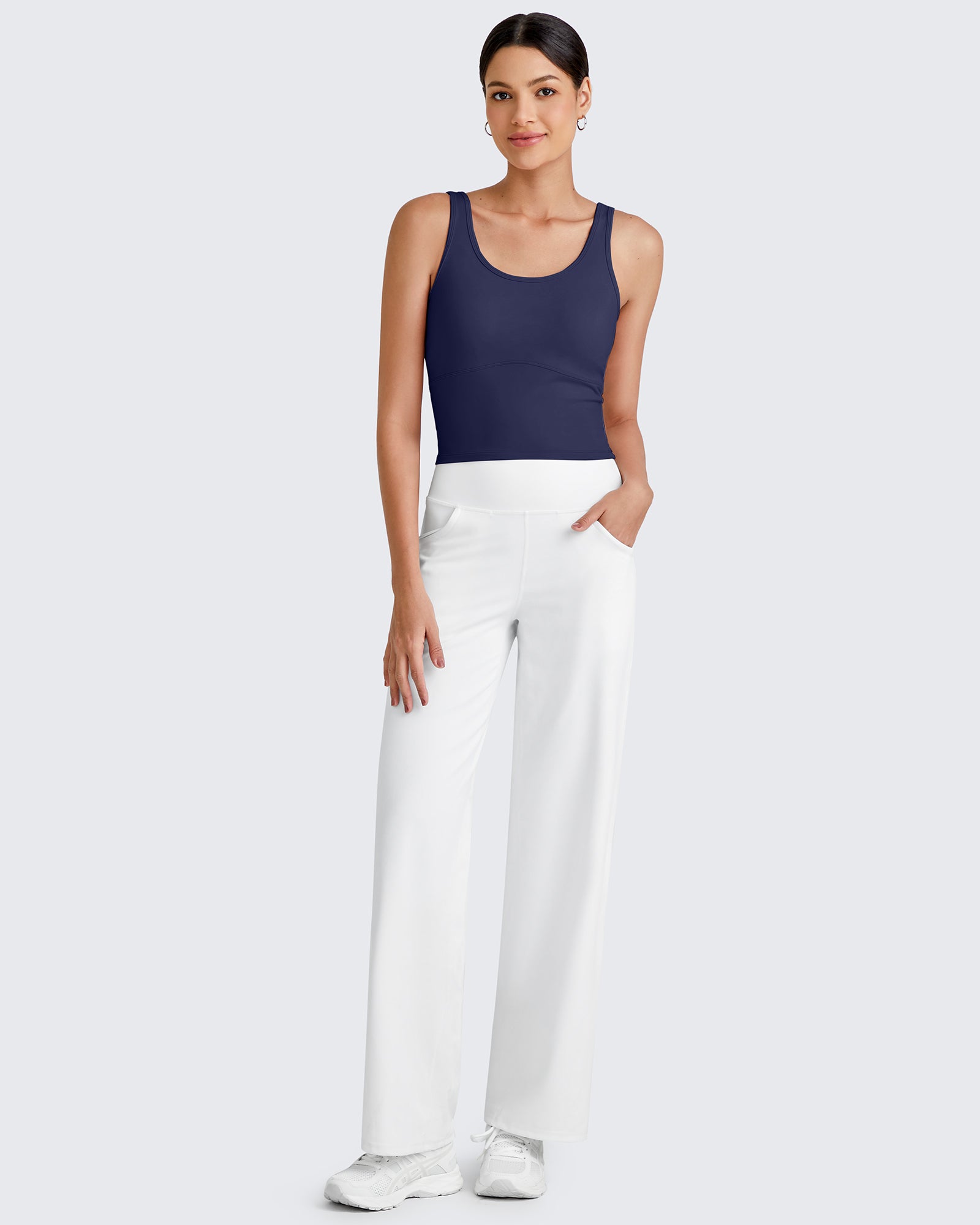 G4Free Activewear - BareFeel Built in Bra Workout Tank Tops -GF25L333AA-S-GF25L333AB-M-GF25L333AC-L-GF25L333AD-XL-GF25L333AF-XS