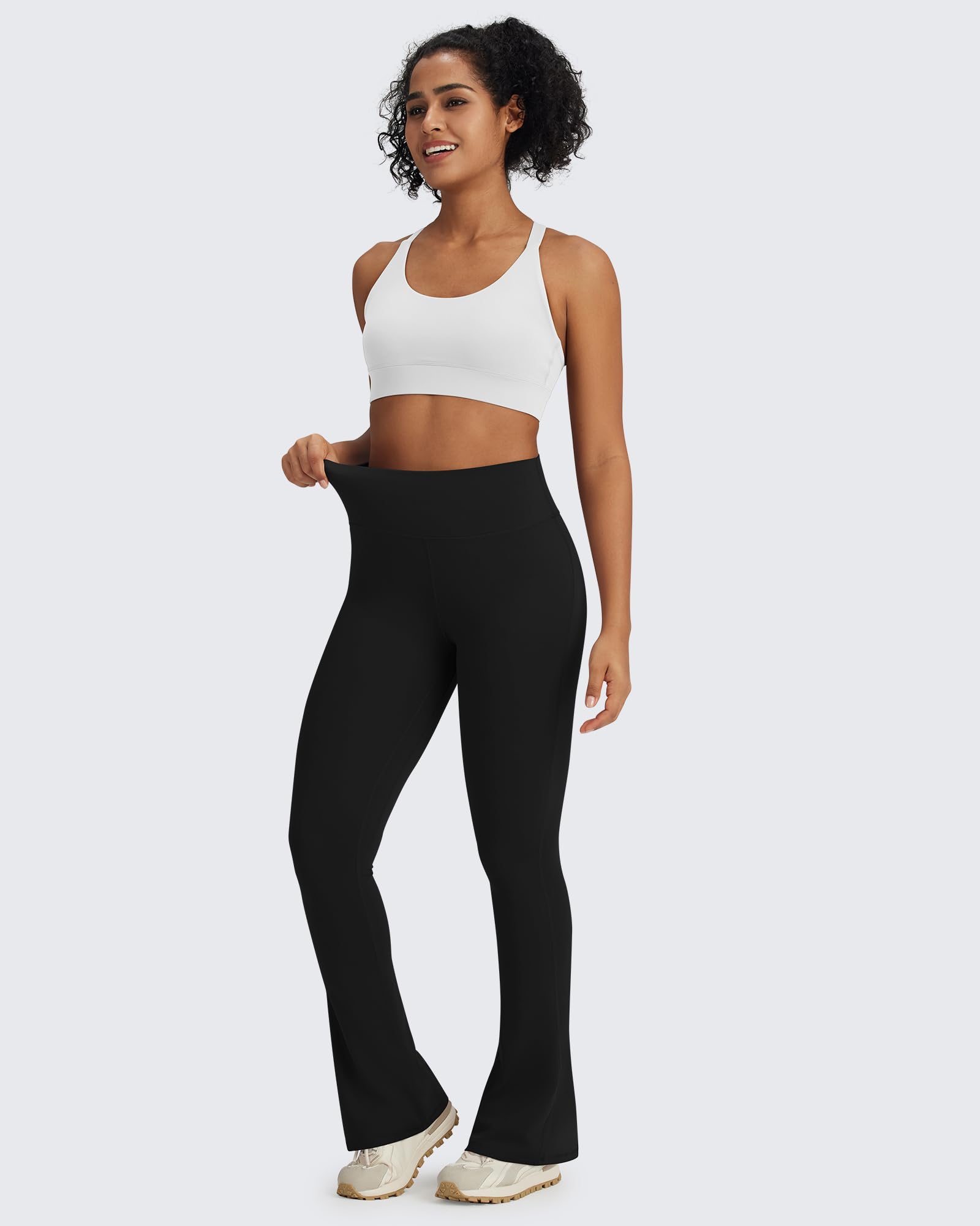 G4Free Activewear - BareFeel Casual High-Waisted Mini Flare Pants -GF24A244AA-S-GF24A245AA-S-GF24A246AA-S-GF24A244AB-M-GF24A245AB-M