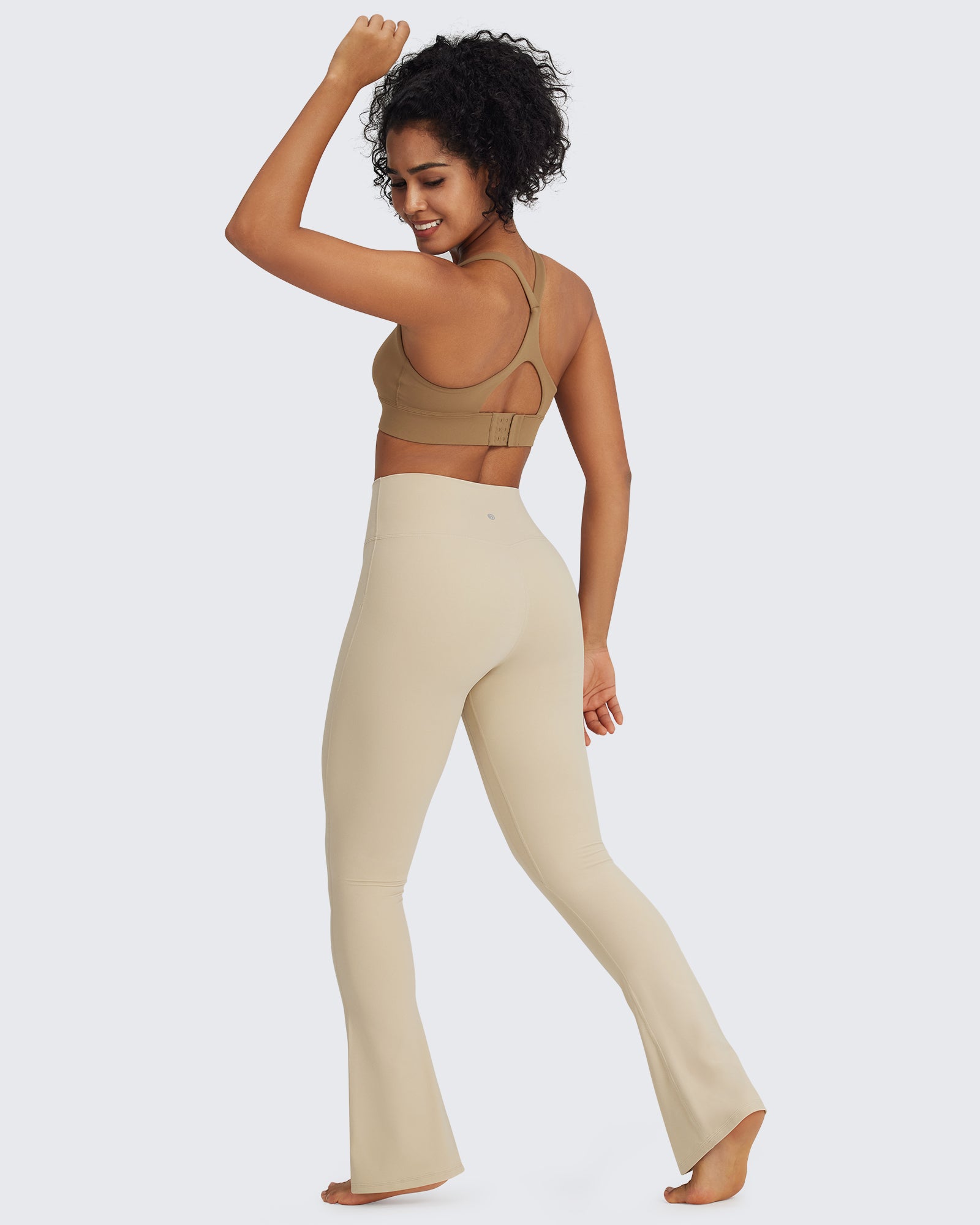 G4Free Activewear - BareFeel Casual High-Waisted Mini Flare Pants -GF24A244AA-S-GF24A245AA-S-GF24A246AA-S-GF24A244AB-M-GF24A245AB-M