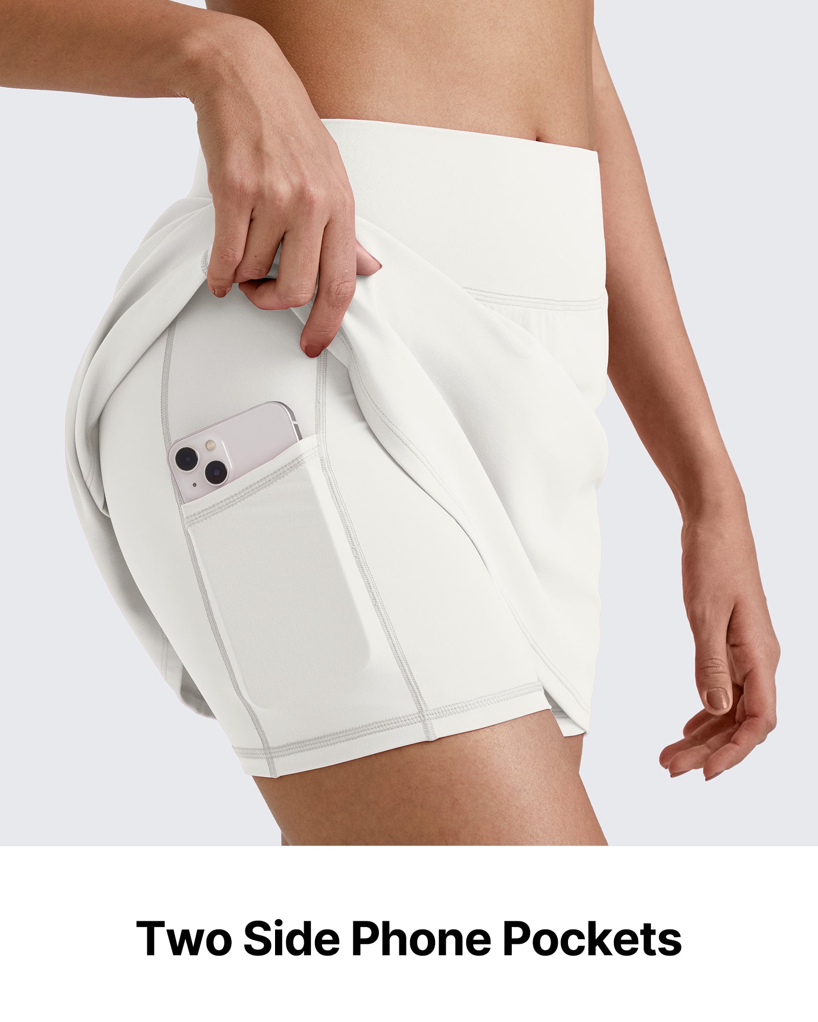 G4Free Activewear - BareFeel Casual Inner Shorts Tennis Skirts 15'' -GF25H393AA-S-GF25H393AB-M-GF25H393AC-L-GF25H393AD-XL-GF25H393AE-XXL