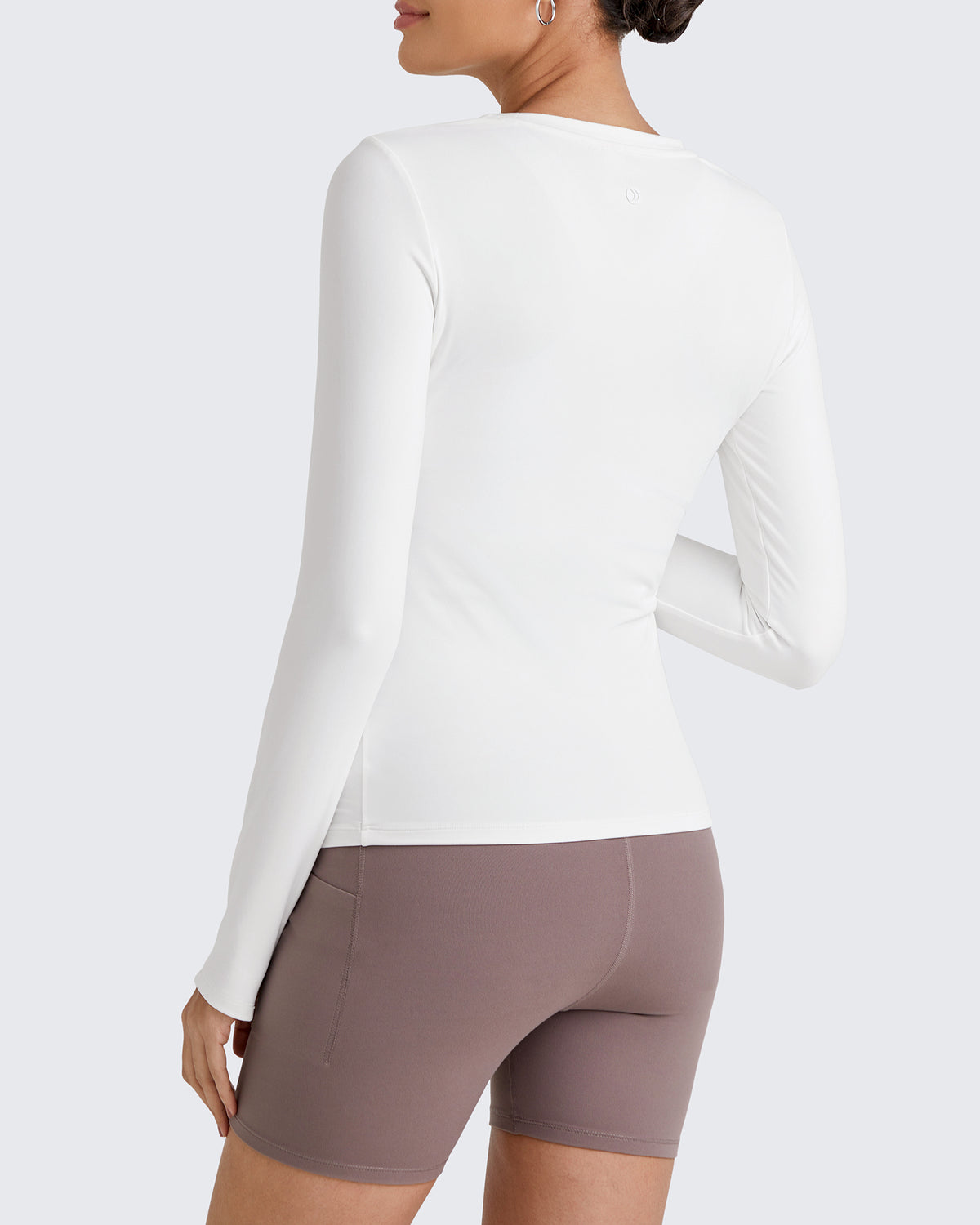 G4Free Activewear - BareFeel Crew Neck Ruches Maternity Long Sleeve -GF25BY380CA-S-GF25BY380CB-M-GF25BY380CC-L-GF25BY380CD-XL-GF25BY380CE-XXL