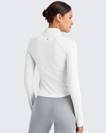 G4Free Activewear - BareFeel Cropped Slim Fit Full Zip Workout Jackets -GF25M411AA-S-GF25M411AB-M-GF25M411AC-L-GF25M411AD-XL-GF25M411AE-XXL