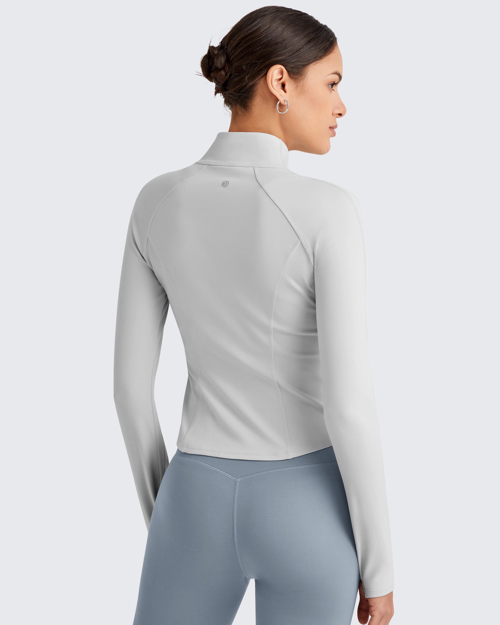 G4Free Activewear - BareFeel Cropped Slim Fit Full Zip Workout Jackets -GF25M411AA-S-GF25M411AB-M-GF25M411AC-L-GF25M411AD-XL-GF25M411AE-XXL