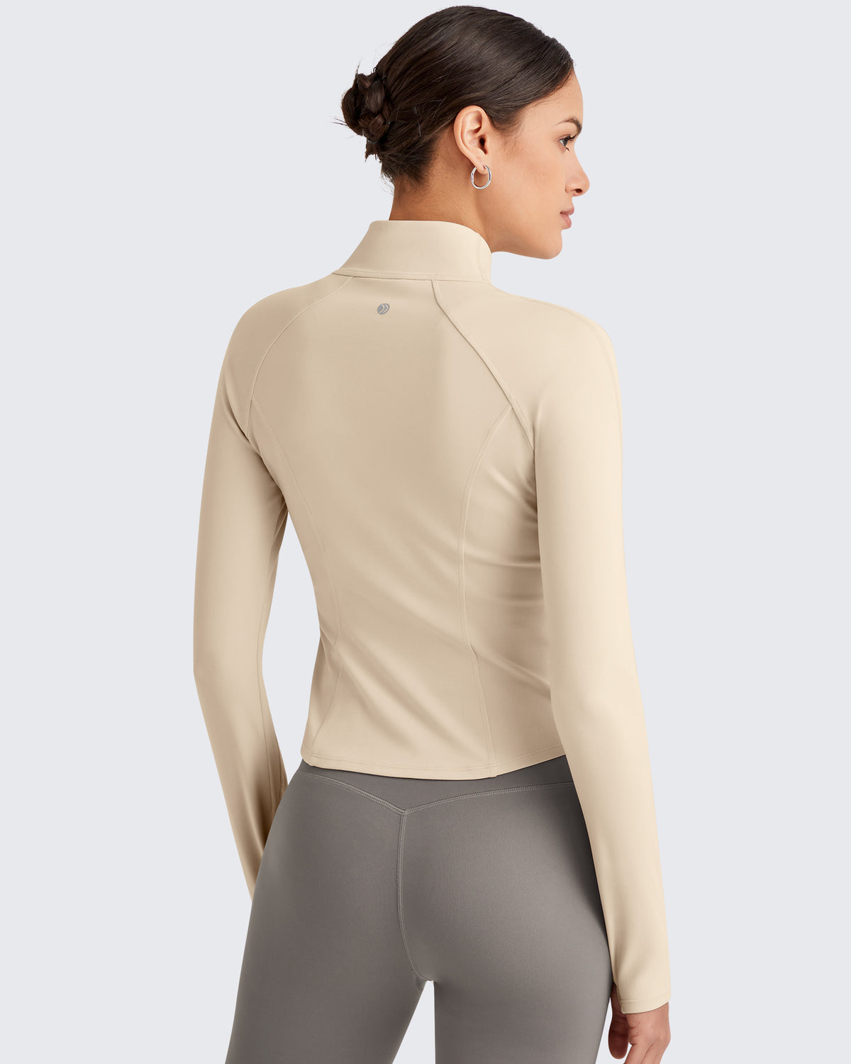 G4Free Activewear - BareFeel Cropped Slim Fit Full Zip Workout Jackets -GF25M411AA-S-GF25M411AB-M-GF25M411AC-L-GF25M411AD-XL-GF25M411AE-XXL