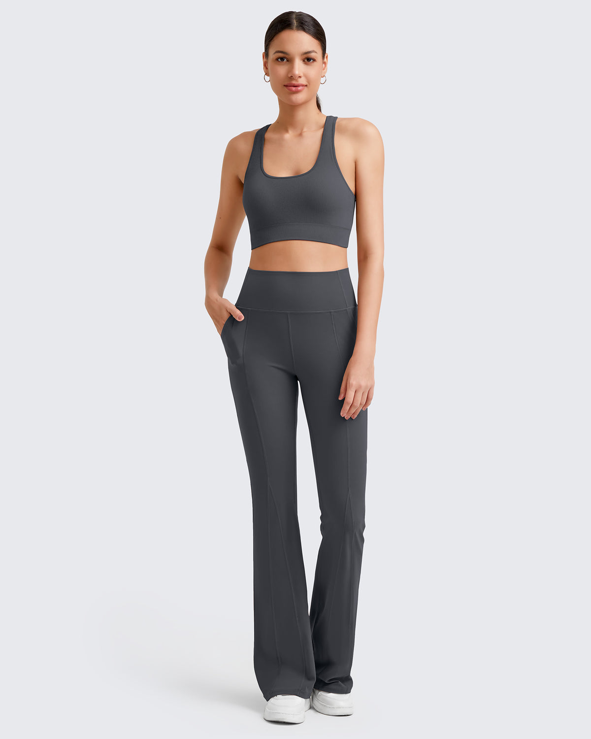 G4Free Activewear - BareFeel High-Rise Flare Yoga Casual Pants -GF24A329AA-S-GF24A330AA-S-GF24A331AA-S-GF24A329AB-M-GF24A330AB-M