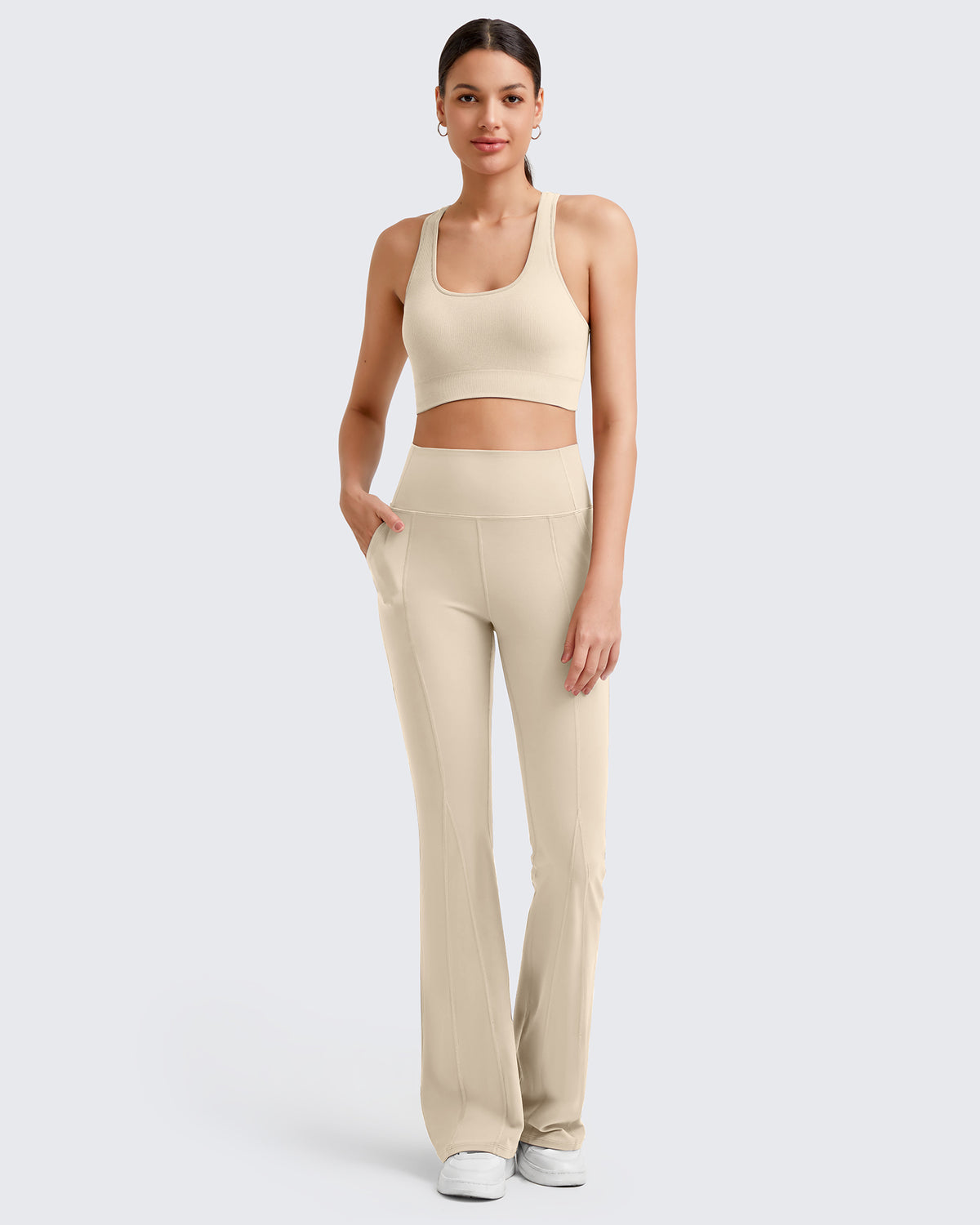 G4Free Activewear - BareFeel High-Rise Flare Yoga Casual Pants -GF24A329AA-S-GF24A330AA-S-GF24A331AA-S-GF24A329AB-M-GF24A330AB-M