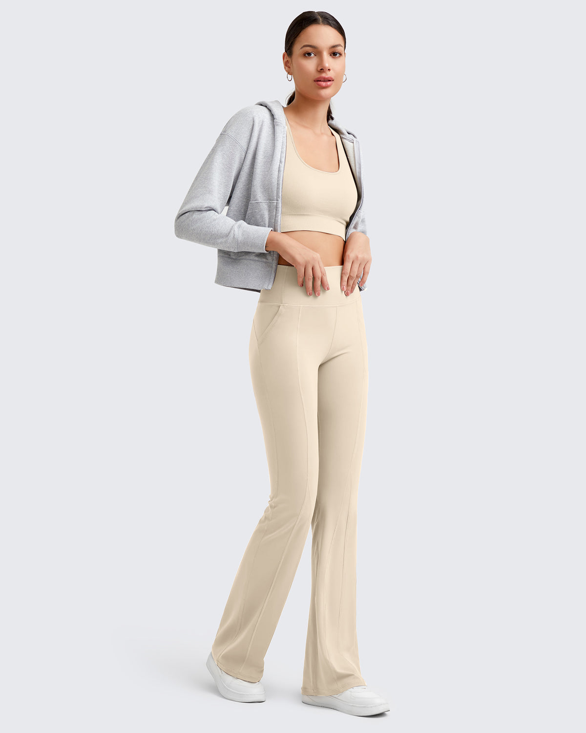 G4Free Activewear - BareFeel High-Rise Flare Yoga Casual Pants -GF24A329AA-S-GF24A330AA-S-GF24A331AA-S-GF24A329AB-M-GF24A330AB-M