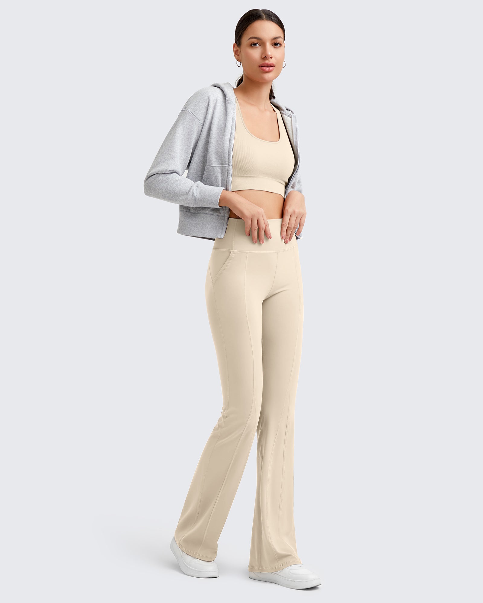 G4Free Activewear - BareFeel High-Rise Flare Yoga Casual Pants -GF24A329AA-S-GF24A330AA-S-GF24A331AA-S-GF24A329AB-M-GF24A330AB-M