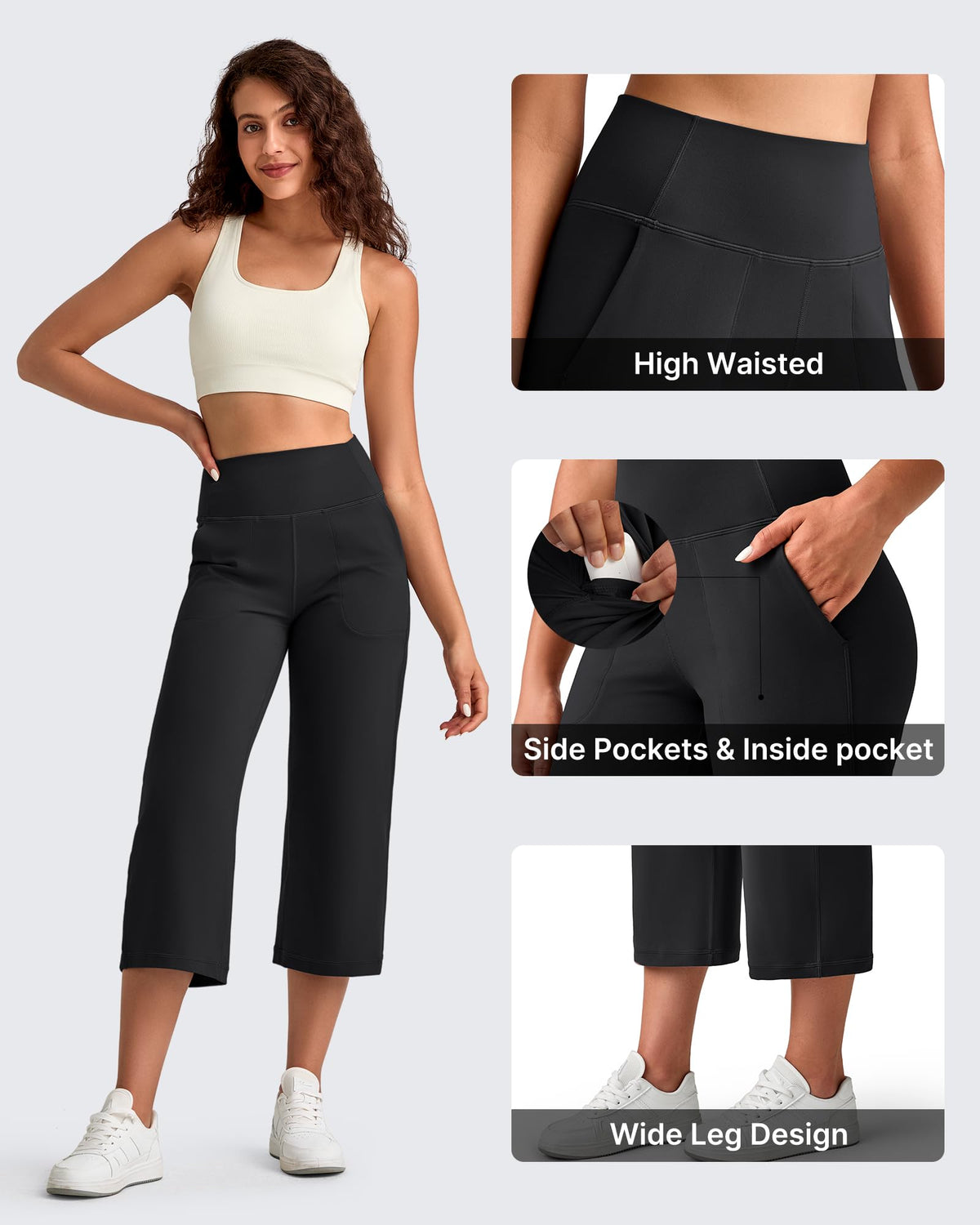 G4Free Activewear - BareFeel High Waist Capri Pants 21"/23"/25" -GF25J494AA-S-GF25J495AA-S-GF25J496AA-S-GF25J494AB-M-GF25J495AB-M