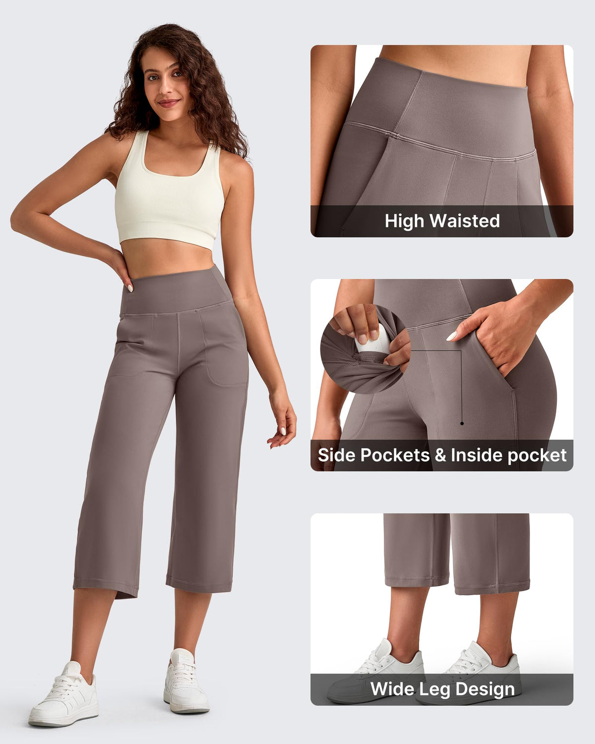 G4Free Activewear - BareFeel High Waist Capri Pants 21"/23"/25" -GF25J494AA-S-GF25J495AA-S-GF25J496AA-S-GF25J494AB-M-GF25J495AB-M
