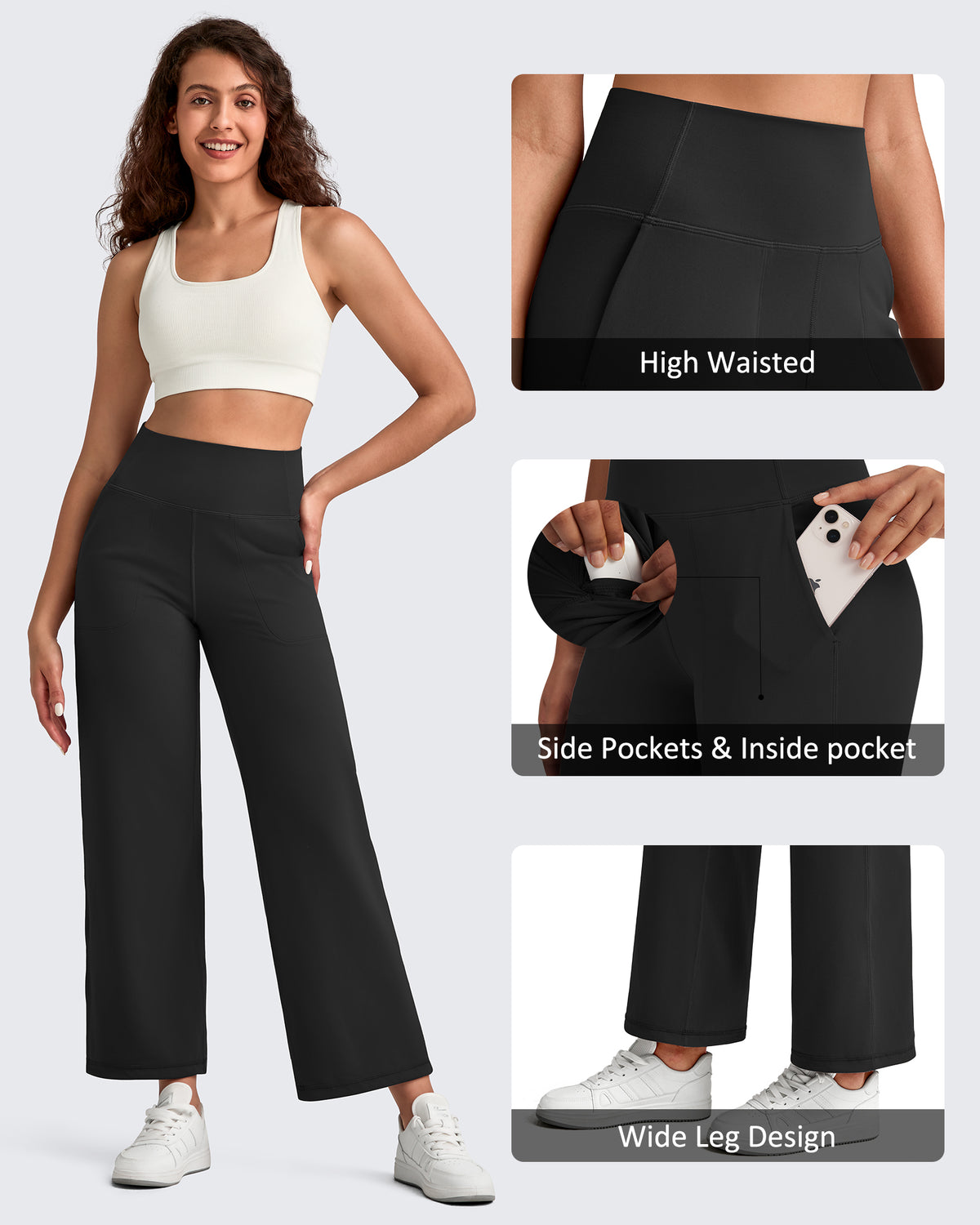 G4Free Activewear - BareFeel High Waist Wide Leg Ankle Length Pants -GF25J487AF-XS-GF25J488AF-XS-GF25J489AF-XS-GF25J487AA-S-GF25J488AA-S