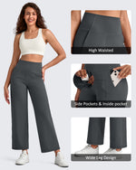 G4Free Activewear - BareFeel High Waist Wide Leg Ankle Length Pants -GF25J487AF-XS-GF25J488AF-XS-GF25J489AF-XS-GF25J487AA-S-GF25J488AA-S