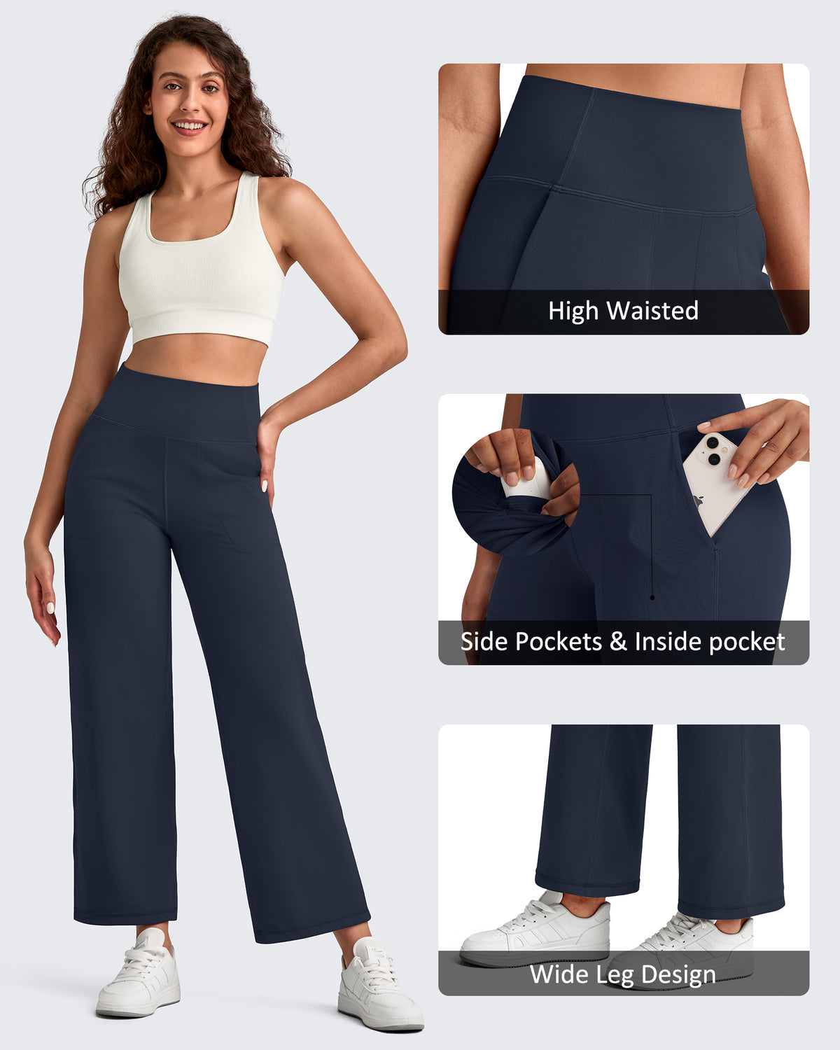 G4Free Activewear - BareFeel High Waist Wide Leg Ankle Length Pants -GF25J487AF-XS-GF25J488AF-XS-GF25J489AF-XS-GF25J487AA-S-GF25J488AA-S