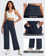 G4Free Activewear - BareFeel High Waist Wide Leg Ankle Length Pants -GF25J487AF-XS-GF25J488AF-XS-GF25J489AF-XS-GF25J487AA-S-GF25J488AA-S