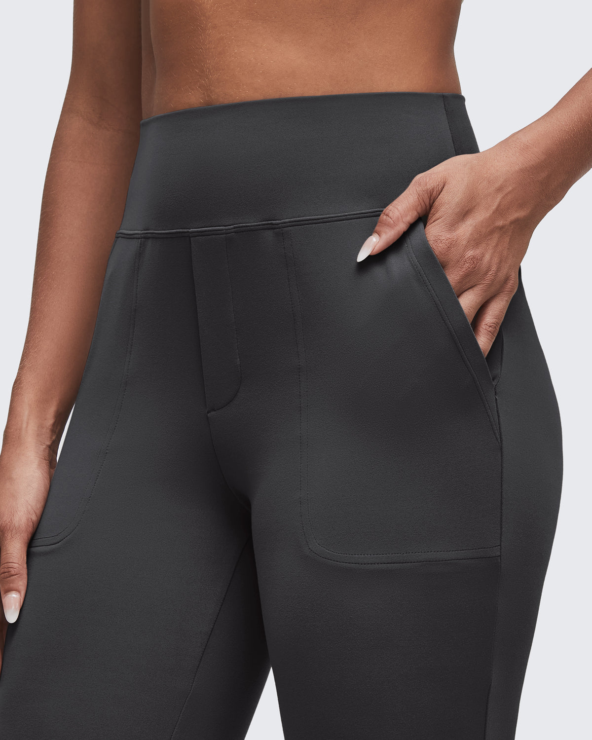 G4Free Activewear - BareFeel High Waisted Pockets Flare Dress Pants -GF25A548DF-XS-GF25A549DF-XS-GF25A550DF-XS-GF25A548DA-S-GF25A549DA-S