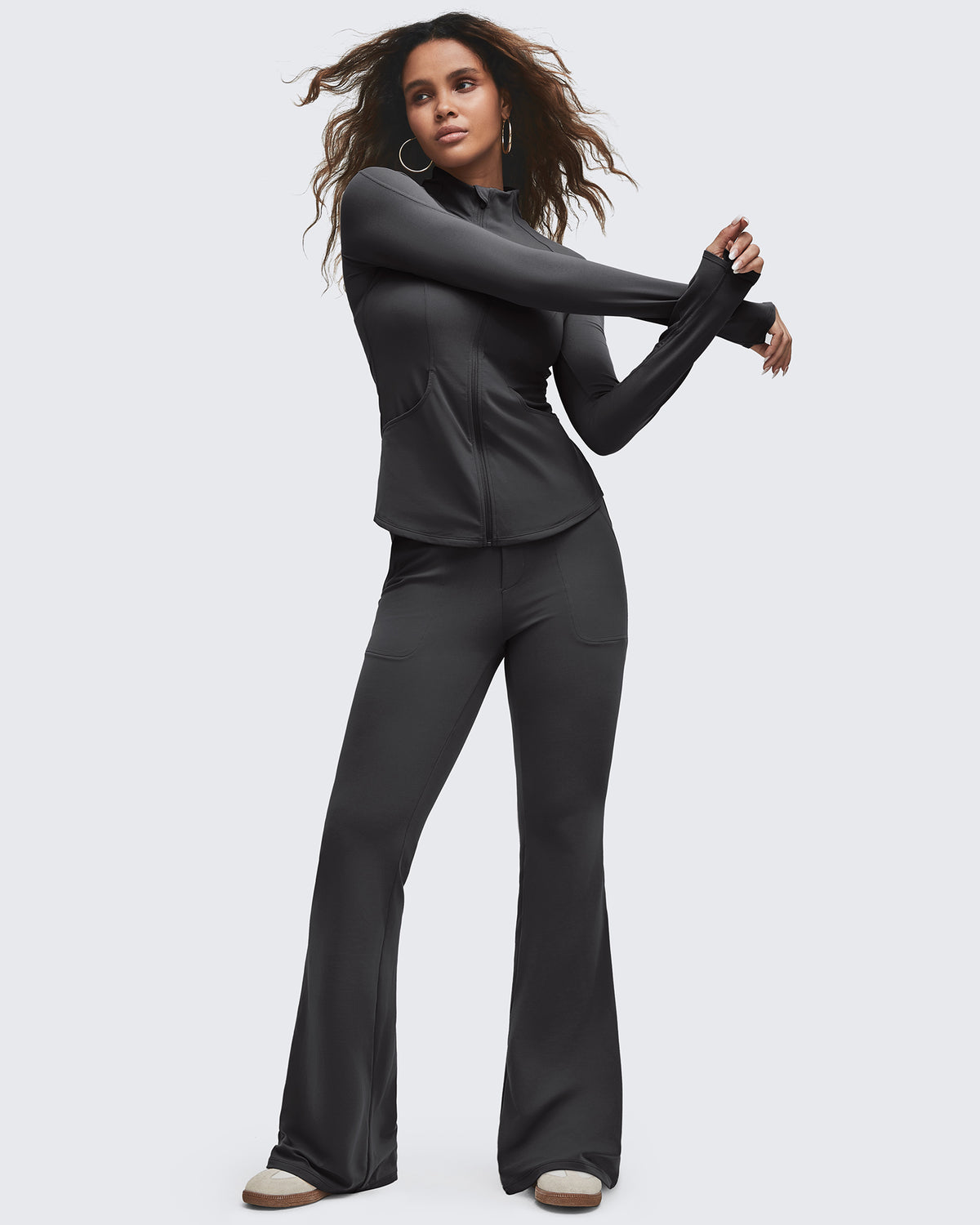 G4Free Activewear - BareFeel High Waisted Pockets Flare Dress Pants -GF25A548DF-XS-GF25A549DF-XS-GF25A550DF-XS-GF25A548DA-S-GF25A549DA-S