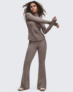 G4Free Activewear - BareFeel High Waisted Pockets Flare Dress Pants -GF25A548DF-XS-GF25A549DF-XS-GF25A550DF-XS-GF25A548DA-S-GF25A549DA-S