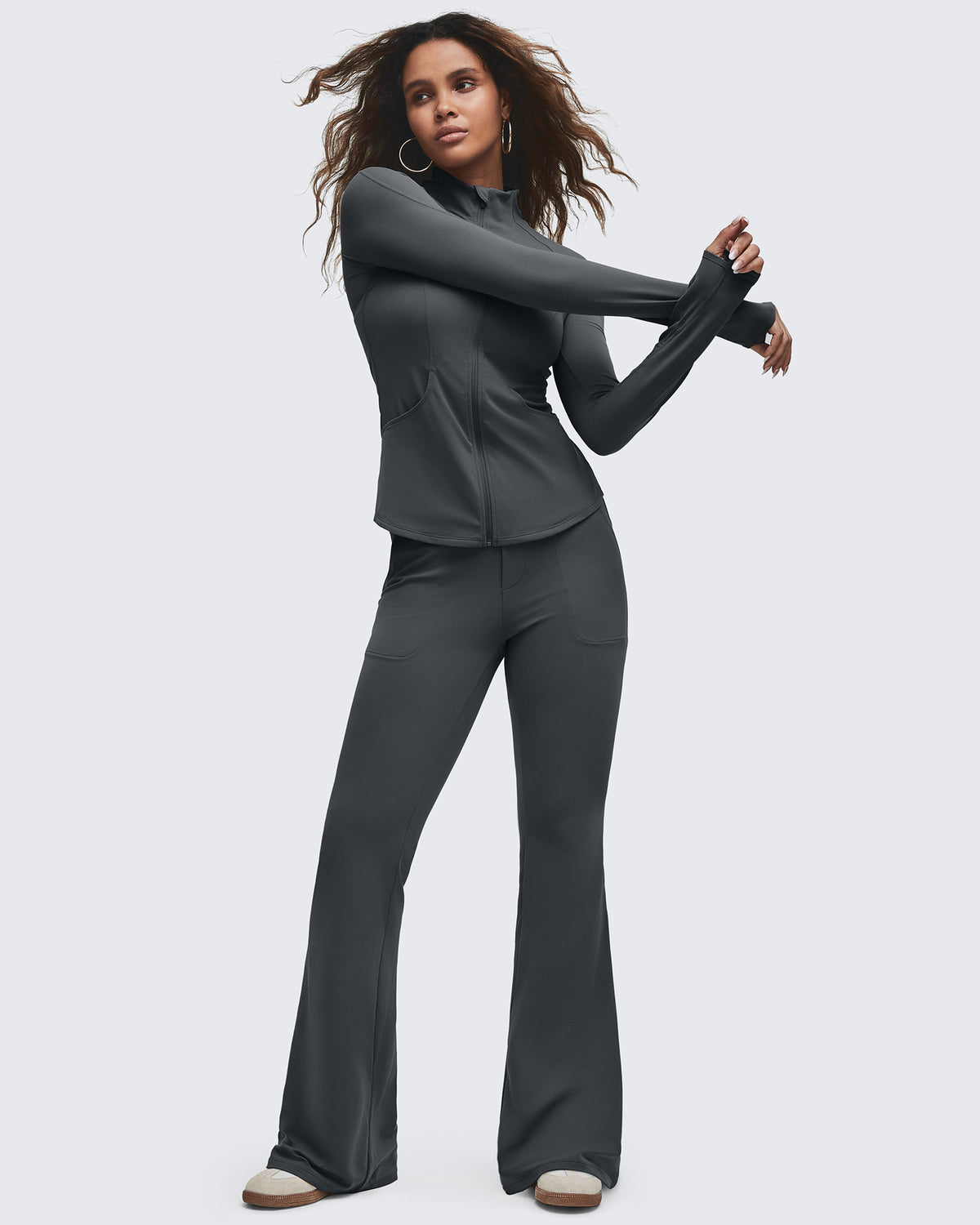 G4Free Activewear - BareFeel High Waisted Pockets Flare Dress Pants -GF25A548DF-XS-GF25A549DF-XS-GF25A550DF-XS-GF25A548DA-S-GF25A549DA-S