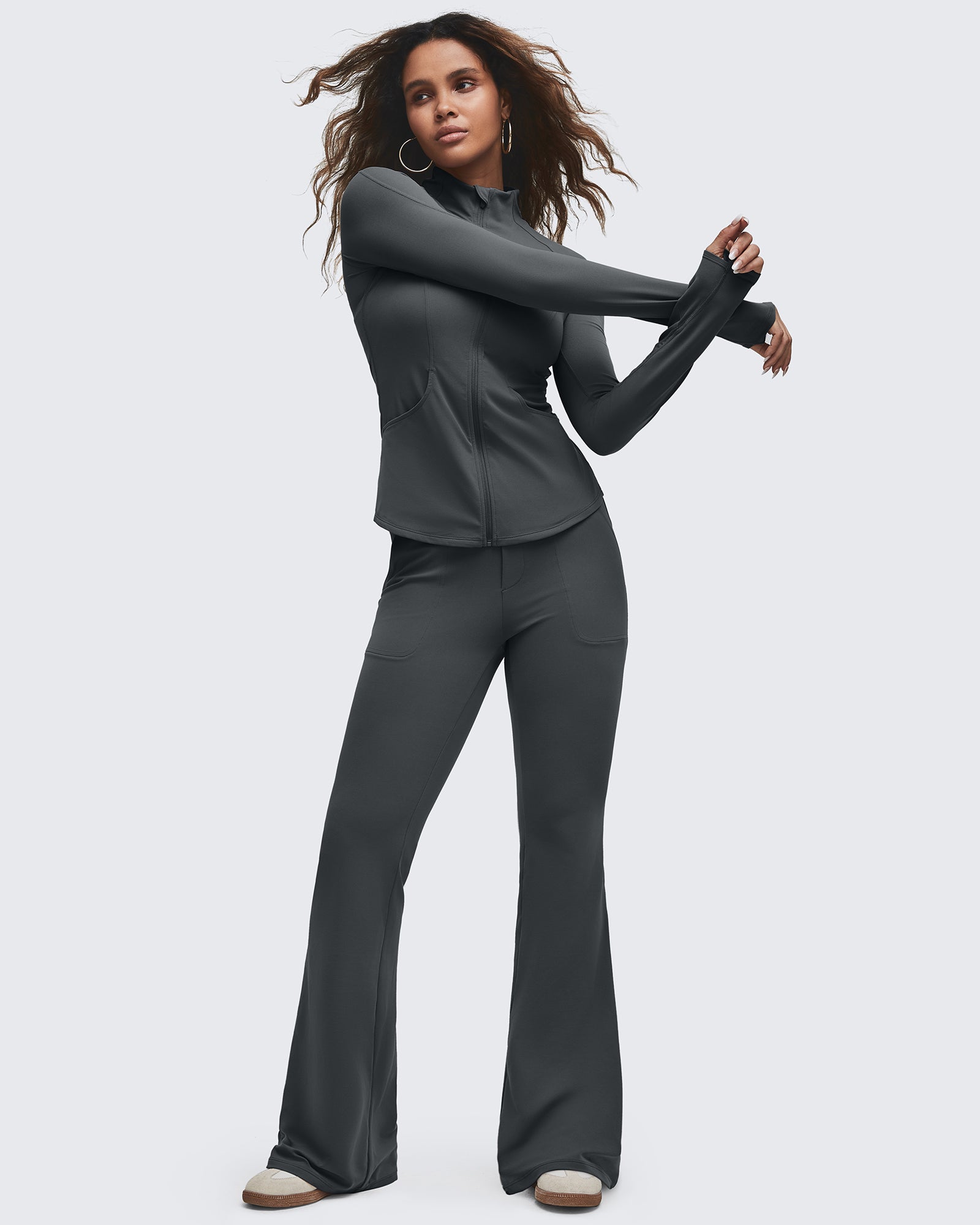 G4Free Activewear - BareFeel High Waisted Pockets Flare Dress Pants -GF25A548DF-XS-GF25A549DF-XS-GF25A550DF-XS-GF25A548DA-S-GF25A549DA-S