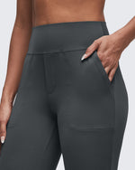 G4Free Activewear - BareFeel High Waisted Pockets Flare Dress Pants -GF25A548DF-XS-GF25A549DF-XS-GF25A550DF-XS-GF25A548DA-S-GF25A549DA-S