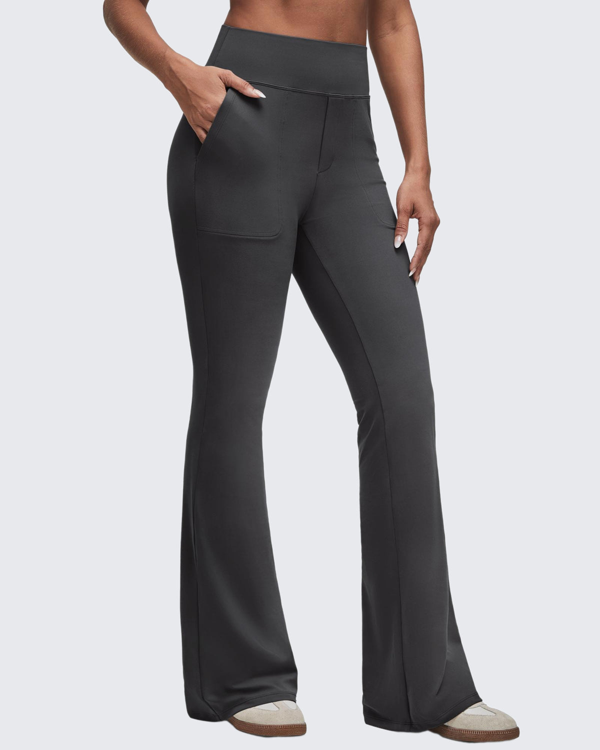 G4Free Activewear - BareFeel High Waisted Pockets Flare Dress Pants -GF25A548DF-XS-GF25A549DF-XS-GF25A550DF-XS-GF25A548DA-S-GF25A549DA-S