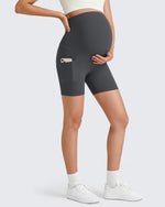 G4Free Activewear - BareFeel Maternity Athletic Legging Shorts 5'' -GF25AY336AA-S-GF25AY336AB-M-GF25AY336AC-L-GF25AY336AD-XL-GF25AY336AE-XXL