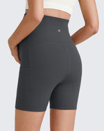 G4Free Activewear - BareFeel Maternity Athletic Legging Shorts 5'' -GF25AY336AA-S-GF25AY336AB-M-GF25AY336AC-L-GF25AY336AD-XL-GF25AY336AE-XXL