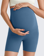 G4Free Activewear - BareFeel Maternity Athletic Legging Shorts 5'' -GF25AY336AA-S-GF25AY336AB-M-GF25AY336AC-L-GF25AY336AD-XL-GF25AY336AE-XXL