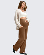 G4Free Activewear - BareFeel Maternity Casual Pockets Wide-Leg Pants -GF25JY593AF-XS-GF25JY594AF-XS-GF25JY595AF-XS-GF25JY593AA-S-GF25JY594AA-S