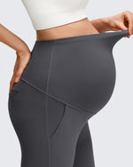 G4Free Activewear - BareFeel Maternity Pockets Dress Flare Leggings -GF25AY605AF-XS-GF25AY606AF-XS-GF25AY607AF-XS-GF25AY605AA-S-GF25AY606AA-S