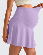 G4Free Activewear - BareFeel One Pocket Maternity Tennis Skirt -GF25HY517BA-S-GF25HY517BB-M-GF25HY517BC-L-GF25HY517BD-XL-GF25HY517BF-XS