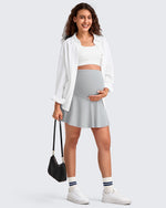 G4Free Activewear - BareFeel One Pocket Maternity Tennis Skirt -GF25HY517BA-S-GF25HY517BB-M-GF25HY517BC-L-GF25HY517BD-XL-GF25HY517BF-XS