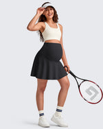 G4Free Activewear - BareFeel One Pocket Maternity Tennis Skirt -GF25HY517BA-S-GF25HY517BB-M-GF25HY517BC-L-GF25HY517BD-XL-GF25HY517BF-XS