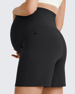 G4Free Activewear - BareFeel Pregnancy Belly Workout Shorts 6 -GF25EY375AA-S-GF25EY375AB-M-GF25EY375AC-L-GF25EY375AD-XL-GF25EY375AE-XXL