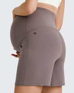 G4Free Activewear - BareFeel Pregnancy Belly Workout Shorts 6 -GF25EY375AA-S-GF25EY375AB-M-GF25EY375AC-L-GF25EY375AD-XL-GF25EY375AE-XXL