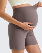 G4Free Activewear - BareFeel Pregnancy Belly Workout Shorts 6 -GF25EY375AA-S-GF25EY375AB-M-GF25EY375AC-L-GF25EY375AD-XL-GF25EY375AE-XXL