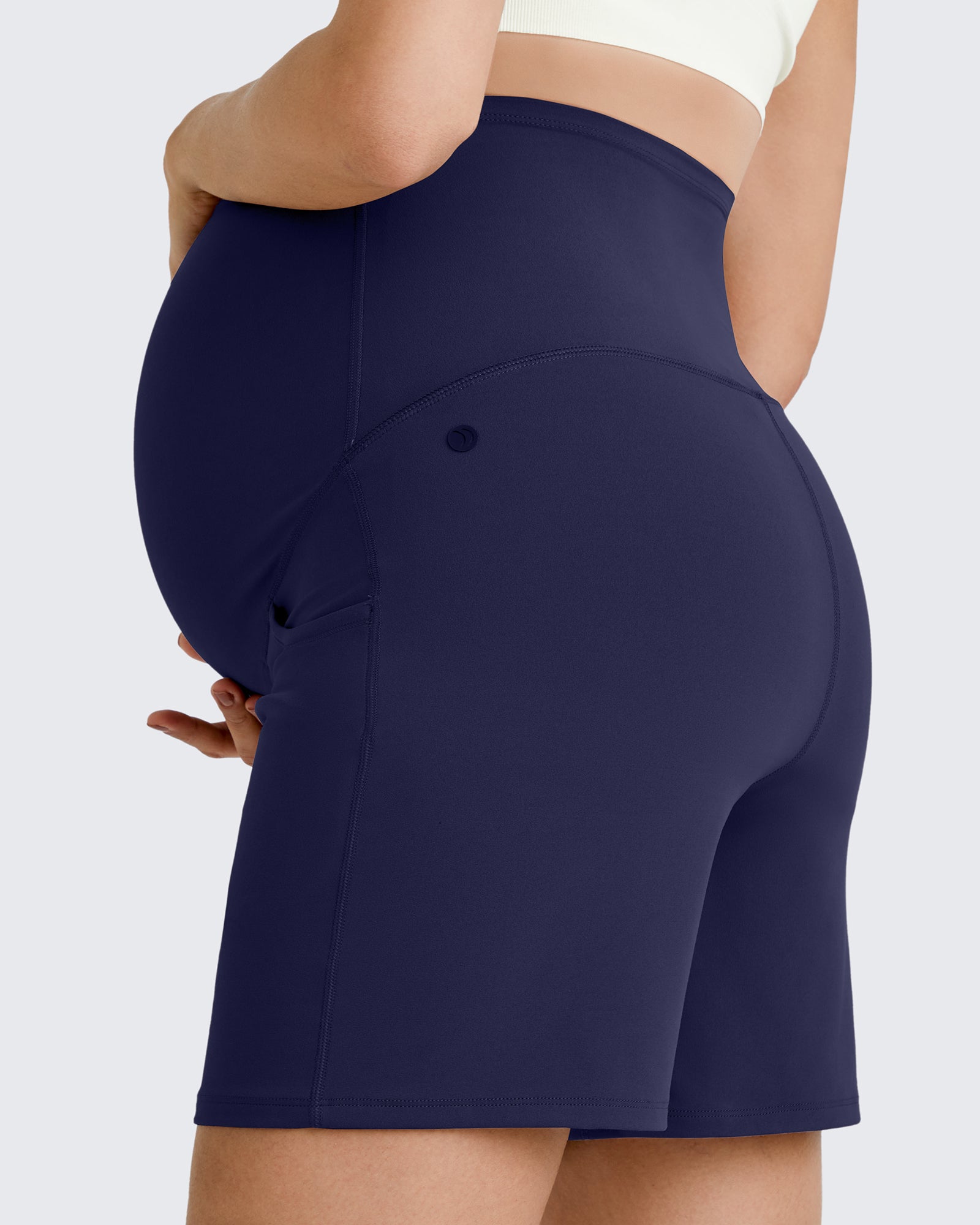 G4Free Activewear - BareFeel Pregnancy Belly Workout Shorts 6 -GF25EY375AA-S-GF25EY375AB-M-GF25EY375AC-L-GF25EY375AD-XL-GF25EY375AE-XXL