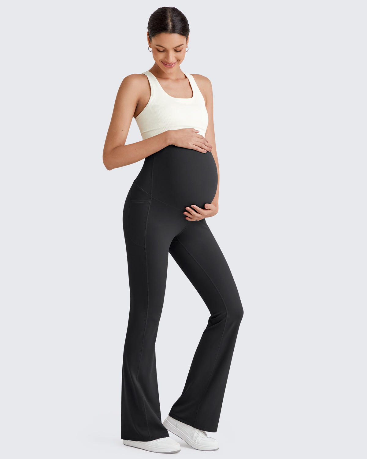 G4Free Activewear - BareFeel Pregnancy Dress Flare Leggings -GF25AY396GA-S-GF25AY398GA-S-GF25AY397GA-S-GF25AY396GB-M-GF25AY398GB-M