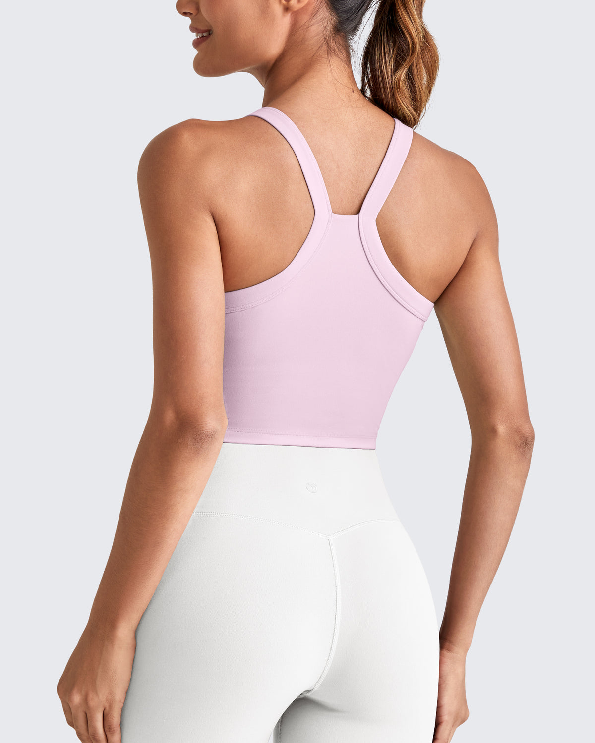 G4Free Activewear - BareFeel Racerback Cropped Sports Bra -GF25L448CA-S-GF25L448CB-M-GF25L448CC-L-GF25L448CD-XL-GF25L448CF-XS